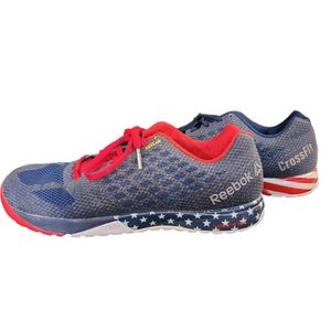 Reebok Crossfit Kevlar Sneakers Mens Size 11.5 Stars Stripes Red White Blue USA